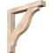 Ekena Millwork Funston Block Smooth Bracket w/ Offset Brace, Douglas Fir, 5 1/2"W x 34"D x 34"H BKT0604X34X34FST05SDF - alternate 1